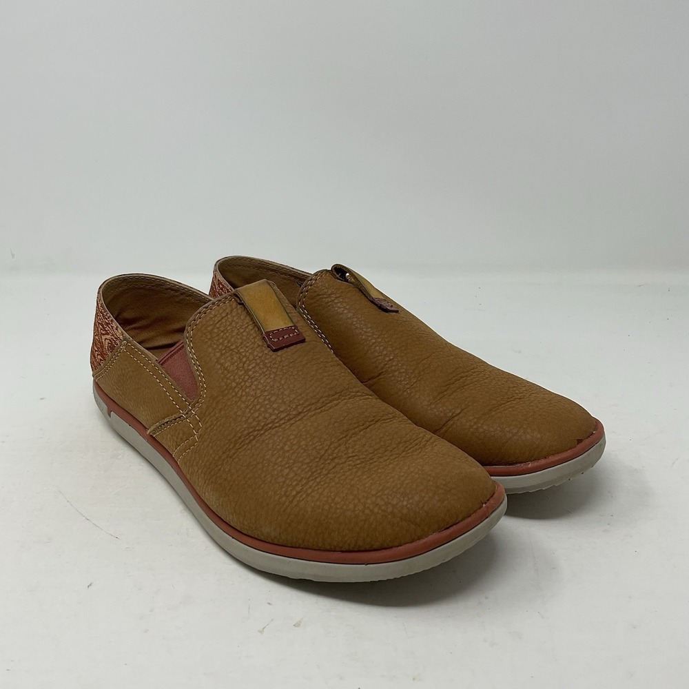 Merrell Duskair Moc Smooth Shoes Womens 8.5 Brown Moccasin Flat Loafers J020240F